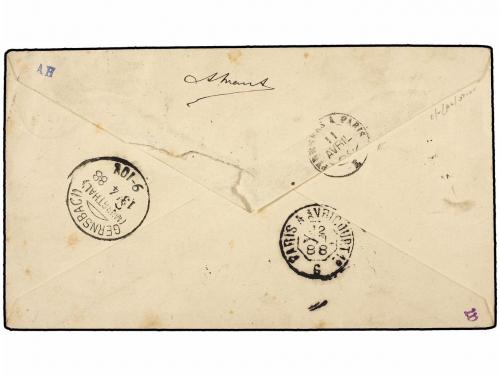 ✉ CHILE. 1900. VALPARAISO a ALEMANIA. Entero Postal de 10 ct