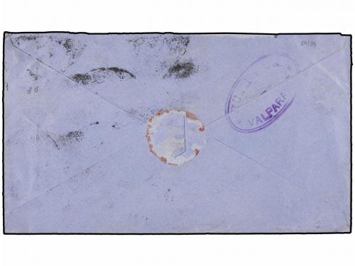 ✉ CHILE. 1897. VALPARAISO a LONDRES. Entero Postal de 10 ctv