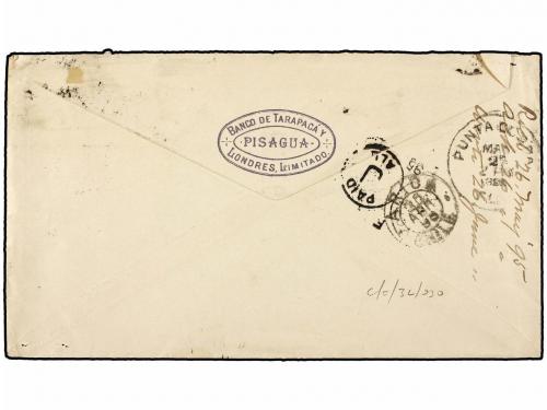 ✉ CHILE. 1895. PISAGUA a PUNTA GORDA (Florida, USA). 5 cts. 