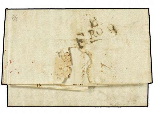✉ MEXICO. 1796 (7-oct.). VERACRUZ a BARCELONA. Marca ISLAS D