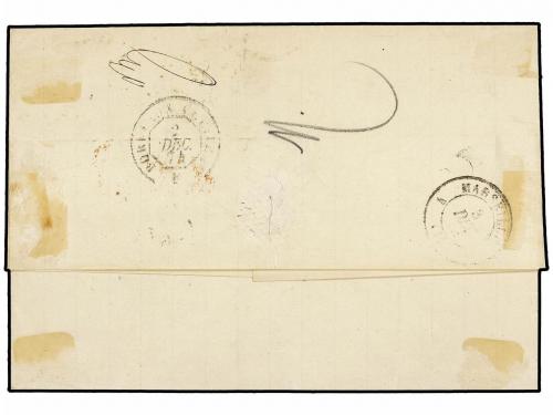 ✉ PORTUGAL. Af. 46. 1874. Cover at triple rate from LISBON t