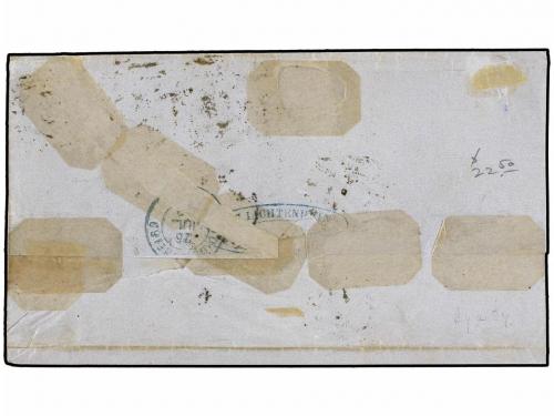 ✉ PORTUGAL. Af. 28, 29, 31. 1870. LISBOA a RÍO DE JANEIRO. 1