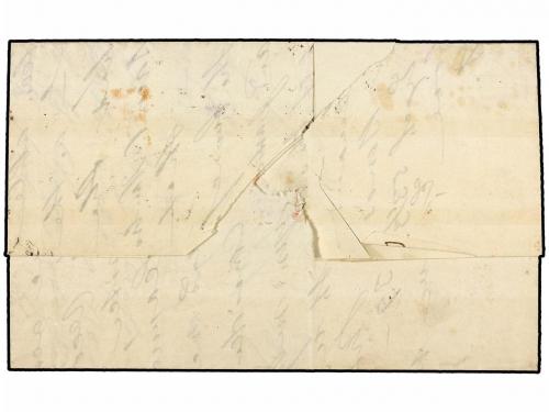 ✉ PORTUGAL. Af. 35. 1871. LISBOA a LONDON. 240 reis lila fra