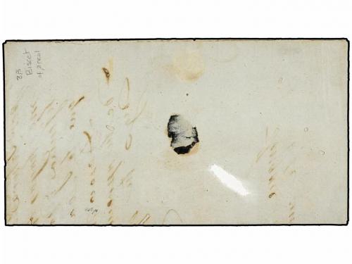 ¿ VENEZUELA. 1861. MERIDA to MARACAIBO with left side of ver