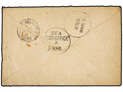 ✉ FRANCIA. Yv. 92. 1883. LINEA N SHANGHAI-MARSELLA. Carta em