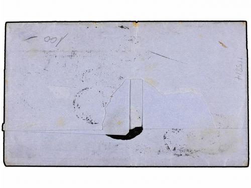 ✉ MEXICO. Sc. 8 (2). 1865. MÉXICO a ATLIXCO. 2 reales gris s