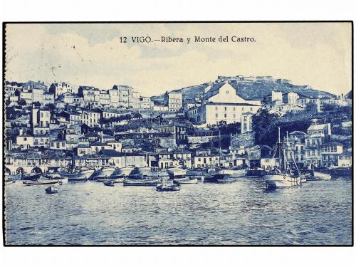 ✉ FRANCIA. 1929. VIGO a FRANCIA. Tarjeta Postal escrita a bo