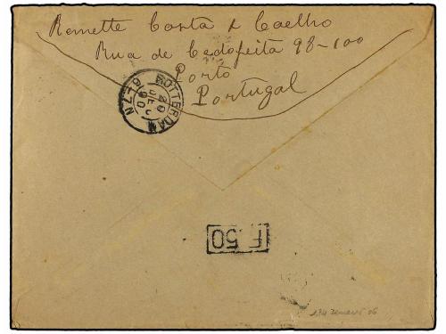 ¿ PORTUGAL. Mu. 38, 60, 61 y 62. 1890. PORTO a ROTTERDAM (Ho