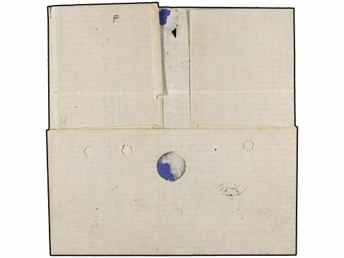 ¿ PORTUGAL. 1875. LISBOA a BURDEOS. 80 reis naranja, circula