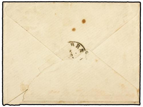 ¿ RUMANIA. 1876. Envelope to BRAILA. 15 bani redbrown FOCSAN