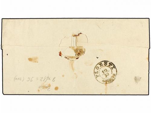 ✉ RUMANIA. Mi. 39 (2). 1873. FILIPESTI to BUCAREST. 10 bani 