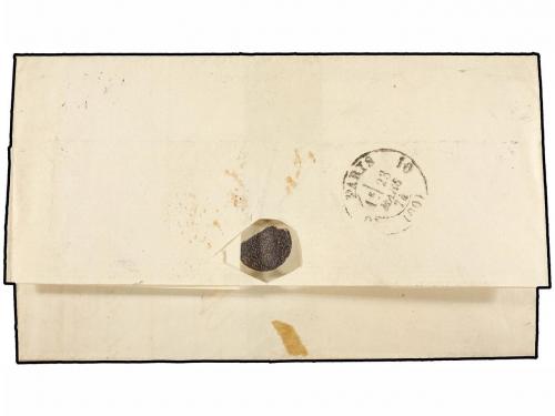 ¿ RUMANIA. Mi. 41 (3). 1874. GALATZ to PARIS (France). 25 ba