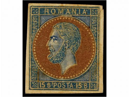 RUMANIA. 1872. COMPOSITE ESSAYS. 1 1/2 bani (2), 15 bani and