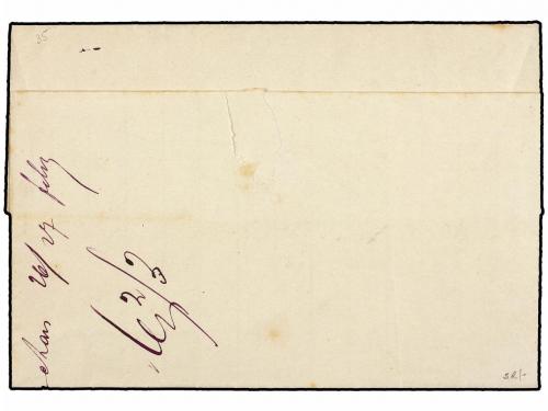 ✉ RUMANIA. Mi. 40. 1874. FOSCANI to ITZKHANY. 15 bani redbro