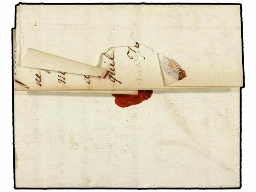 ✉ HAITI. 1782 (18 Marzo). AU CAP a LORIENT. Marca de entrada