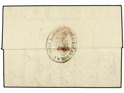 ✉ ITALIA. 1812 (14 Febrero). TORINO a FRANCIA. Marca ovalada