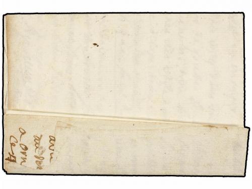 ✉ SUIZA. 1758 (4 Marzo). ORNEX a AIX (Francia). Marca GENEVE