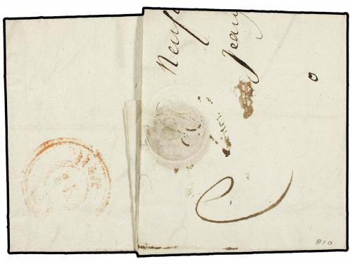 ✉ SUIZA. 1802 (8 Diciembre). NEUCHATEL a PARÍS. Marca NEUCHA