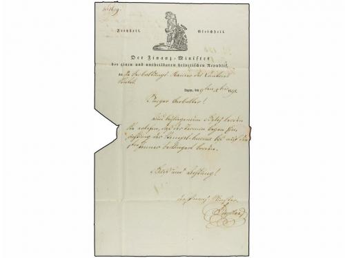 ¿ SUIZA. 1798 (9 Diciembre). LUZERN a ST. GALLEN. Marca HELV