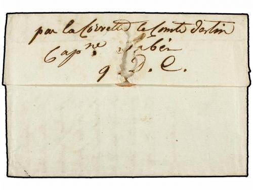 ✉ MARTINICA. 1781. TROU AU CHAT (Ducos) a MARSELLA. Indicaci