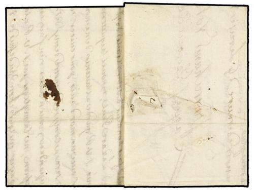 ✉ MONACO. 1740 (6 Julio). LIVORNO a MARSELLA. Encaminada vía