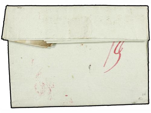 ¿ HAITI. 1791 (16 Agosto). LE CAP a LE HAVRE. Marca de entra