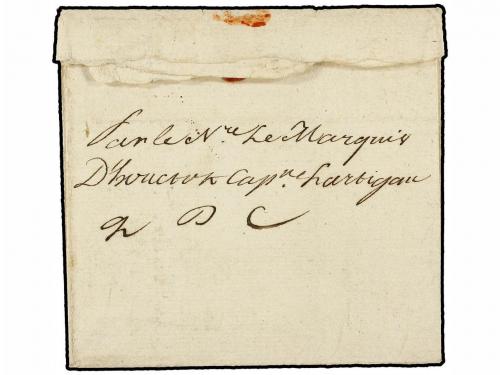 ✉ MARTINICA. 1770 (3 Octubre). FORT ROYAL a NANTES. Marca de
