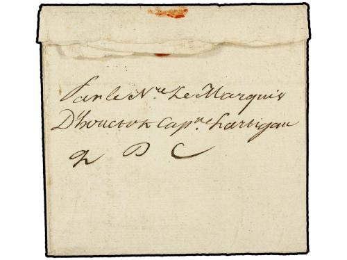 ✉ MARTINICA. 1770 (3 Octubre). FORT ROYAL a NANTES. Marca de