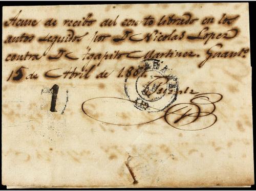 ✉ CUBA. 1861. GUANTANAMO a HABANA. Fechador STA. CATALINA/IS