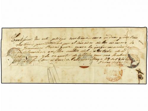 ✉ CUBA. 1845. LOS PALACIOS a HABANA. Fechador LOS PALACIOS/I