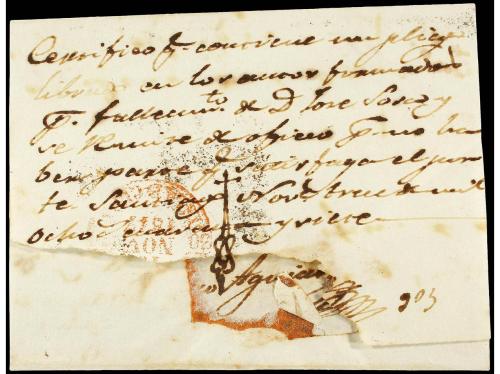 ✉ CUBA. 1854. SANTIAGO DE LAS VEGAS a HABANA. Fechador SANTI