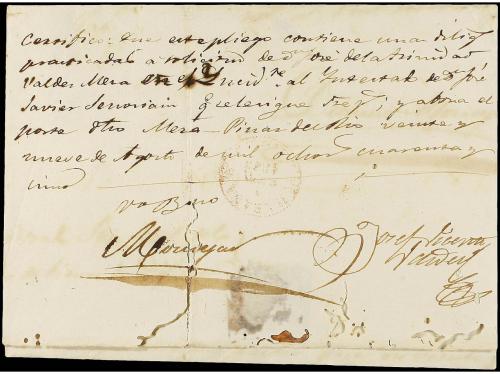 ✉ CUBA. 1845. NUEVA FILIPINA a HABANA. Fechador PINAR D. RIO