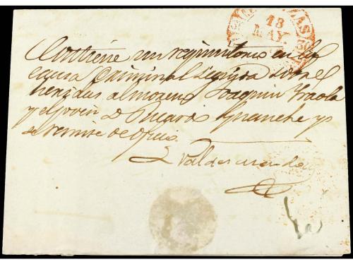 ✉ CUBA. 1843. GUANABACOA a MATANZAS. Fechador GUANABACOA/ISL