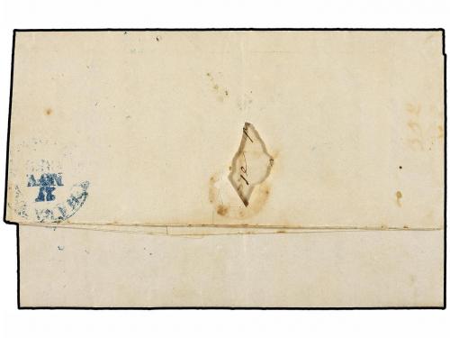 ¿ CUBA. 1850. BAHIA HONDA a HABANA. Fechador BAHIAONDA/ISLA