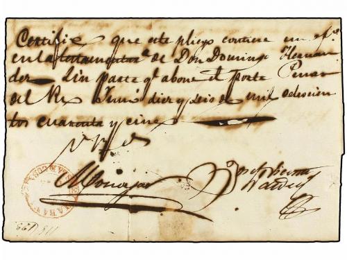 ✉ CUBA. 1845. PINAR DEL RIO a LA HABANA. Fechador PINAR D. R