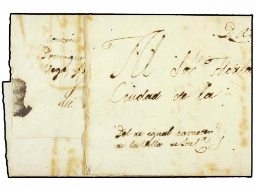 ✉ CUBA. 1845. VILLACLARA a LA HABANA. Fechador VILLACLARA/IS