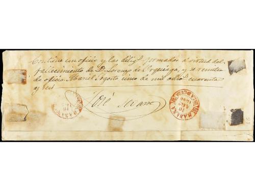 ✉ CUBA. 1846. MARIEL a HABANA. Fechador MARIEL/ISLA DE CUBA 