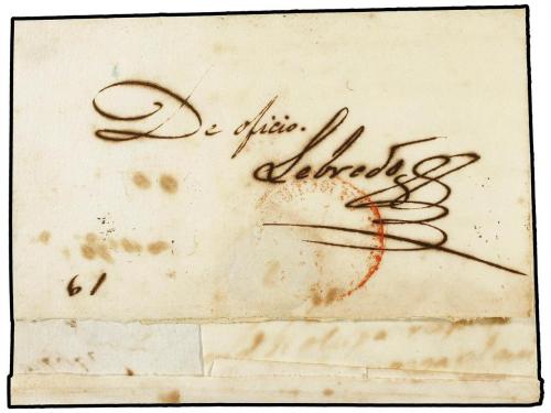 ¿ CUBA. 1845. GUANABACOA a HABANA. Fechador GUANABACOA/ISLA