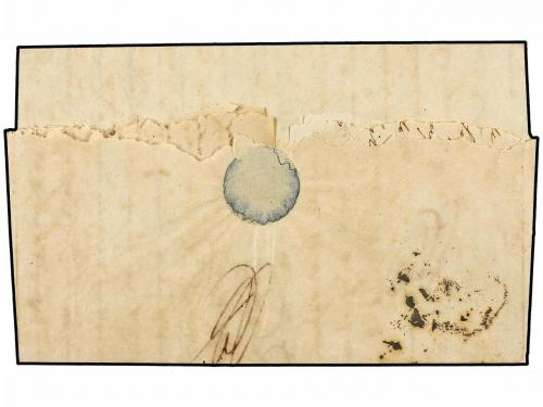 ✉ CUBA. 1840. PARIS a LA HABANA. Fechador francés BUREAU MAR