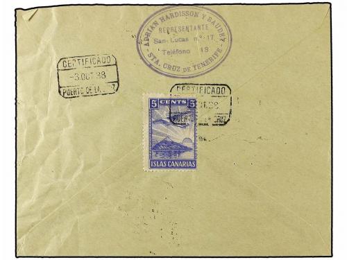 ✉ ESPAÑA: CANARIAS. Ed. 53, 54. 1938 (30 Septiembre). GUIMAR