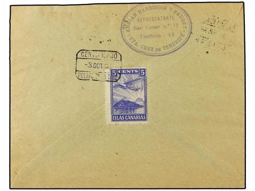 ✉ ESPAÑA: CANARIAS. Ed. 53s, 54s. 1938 (30 Septiembre). GUIM