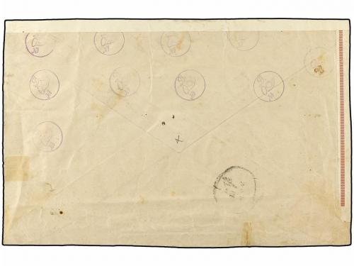 ✉ ESPAÑA. Ed. 257/67, 252, 256. 1905. MADRID a LEIPZIG (Alem