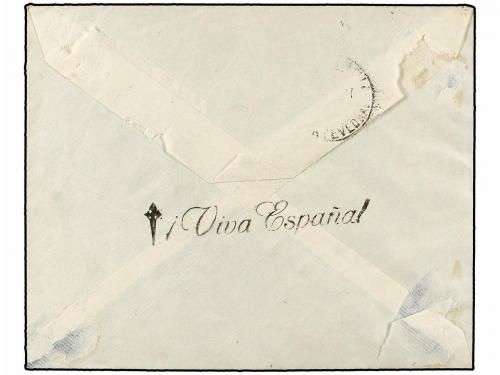 ✉ ESPAÑA: CANARIAS. Ed. 33, 34, 35. 1937. LAS PALMAS a PONTE