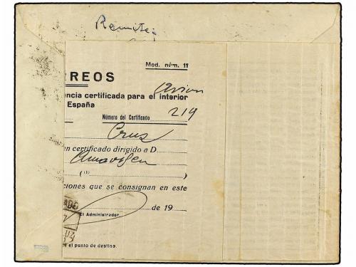 ✉ ESPAÑA: CANARIAS. Ed. 31hcc, 32, 33. 1937. PUERTO DE LA CR