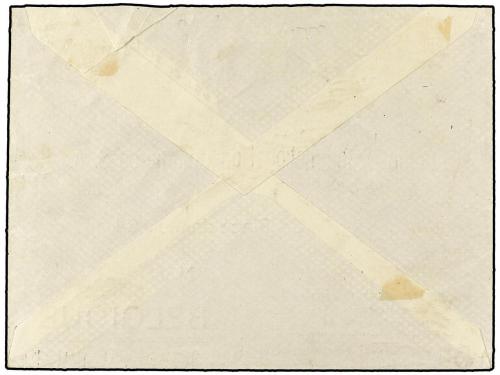 ✉ ESPAÑA: CANARIAS. Ed. 14/19. 1937. LAS PALMAS a BÉLGICA. S