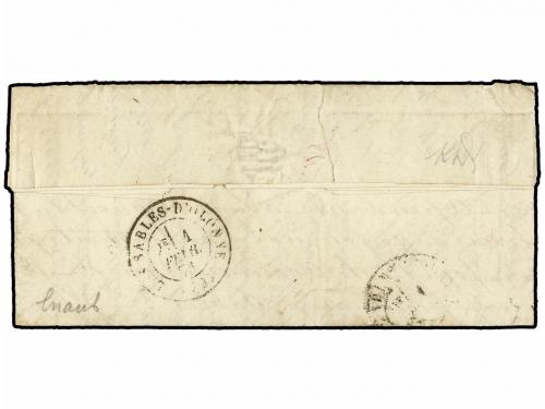 ✉ FRANCIA. 1871 (Jan. 17). PARIS to LES SABLES D'OLONNE. BAL