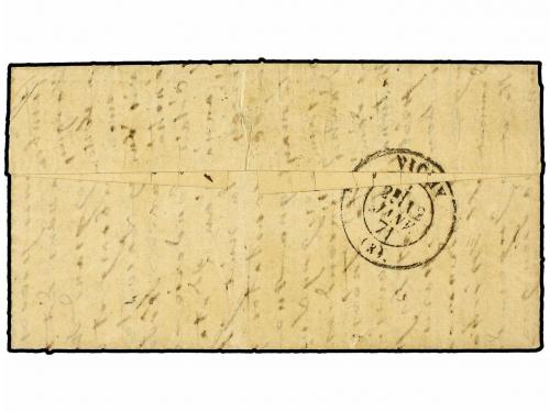 ✉ FRANCIA. 1871 (Jan. 9). PARIS to VICHY. BALLOON "LE KEPLER