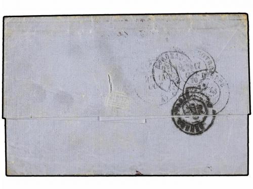 ✉ FRANCIA. 1870 (Oct. 3). PARIS to DIEPPE redirected several