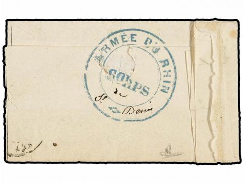 ✉ FRANCIA. 1871 (January 4). PARIS to ALAIS. BALLOON "LE DUQ