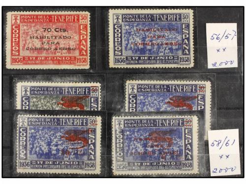 * ESPAÑA. Ed. 1/61. JUEGO COMPLETO sin las HB y sin los "A" 